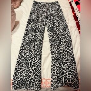 Arctic Trail Leopard Print Pajama Bottoms